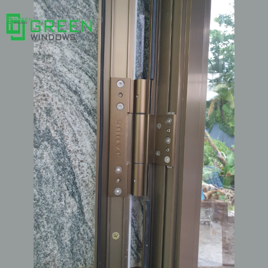 Phụ kiện Janus của Cửa Nhôm Nam Sung màu vàng xi mạ