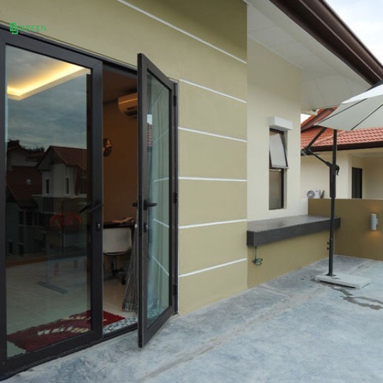 cửa đi mở quay 2 cánh nhôm Topal Prima